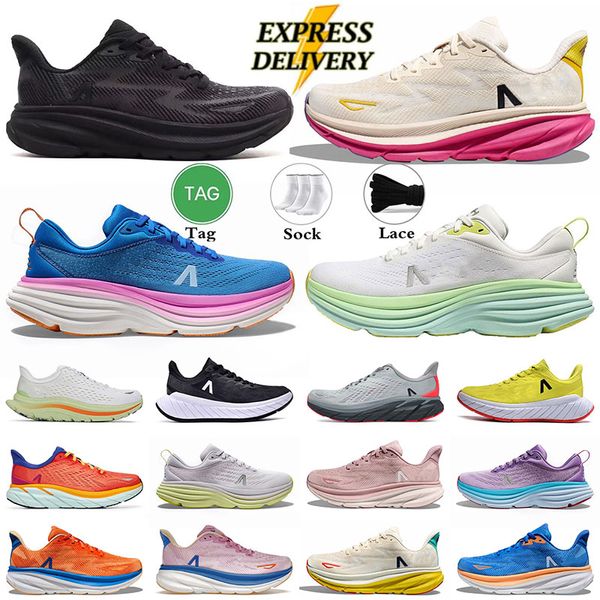 CLIFTON SNEAKERS Designer Running Shoes Men Women Bondi 8 9 Sneaker One Womens Challenger 7 Antracite Highking Sapat
