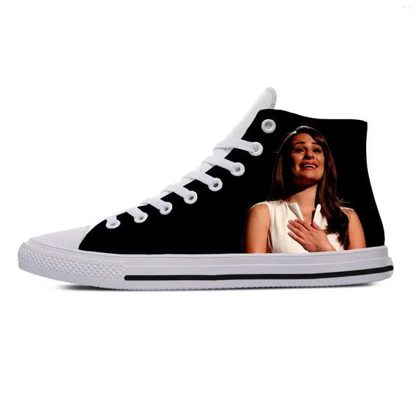 Scarpe casual Fashion Lea Michele High Sneakers Uomini Donne di qualità Dinness Ultimo tabellone traspirante