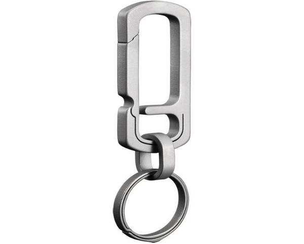 Multifunction Titanium Key Chain Jewelry Ring Ring Mini Bottle Oppener Clip Metal Clipe para Bolsas Men cabide da cintura EDC4871165