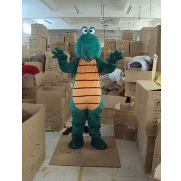 Trajes de mascote crocodilo para adultos publicidade de trajes de animais de criação de animais de fantasia fantasias de fantasia