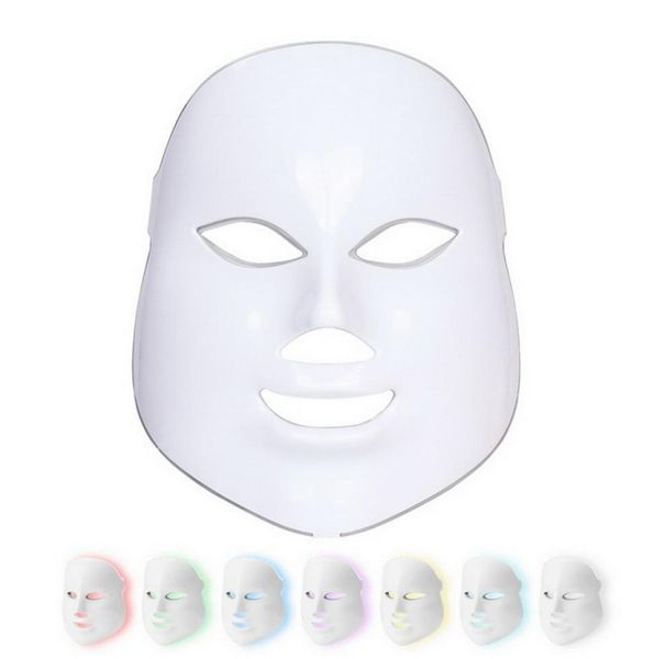 7 LED Light Facial Mask Pdt Pon Therapy Podynamic per il ringiovanimento della pelle del corpo Rimozione dell'acne 6570945