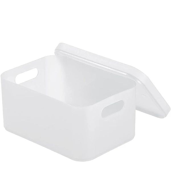 Yeni muhtelif depolama sepeti öğrenci masaüstü atıştırmalık depolama kutusu plastik kozmetik depolama kutusu ev mutfak sıralama kutusu makyaj kutusu kutskosmetik organizatör
