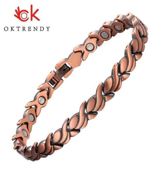 Braccialetti di energia bio di bio magnetico puro Braccialetti per donne Braccialette di magneti guarite Bracciale per la pressione arteriosa femmina Whole 21032029217