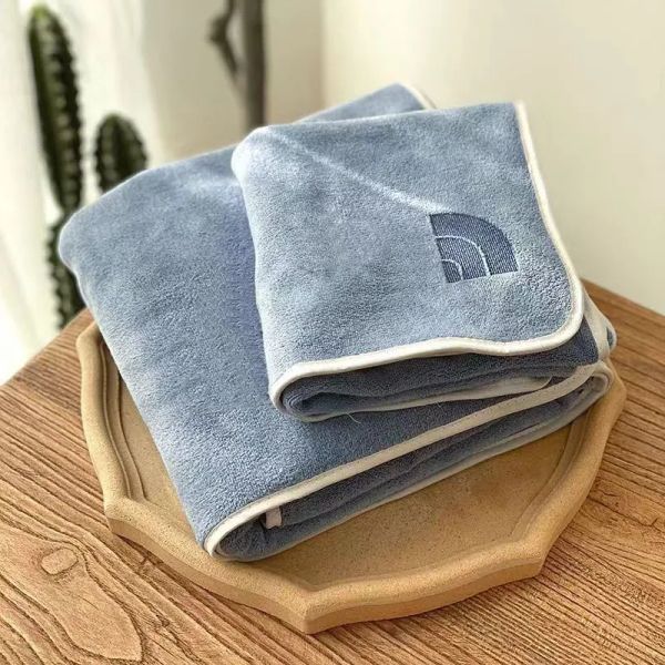 Asciugamano designer uomini donne nanofibre di lavabo a 2 pezzi set di flanella lettera facecloth washrag moop asciugamano tessili da bagno asciugamano