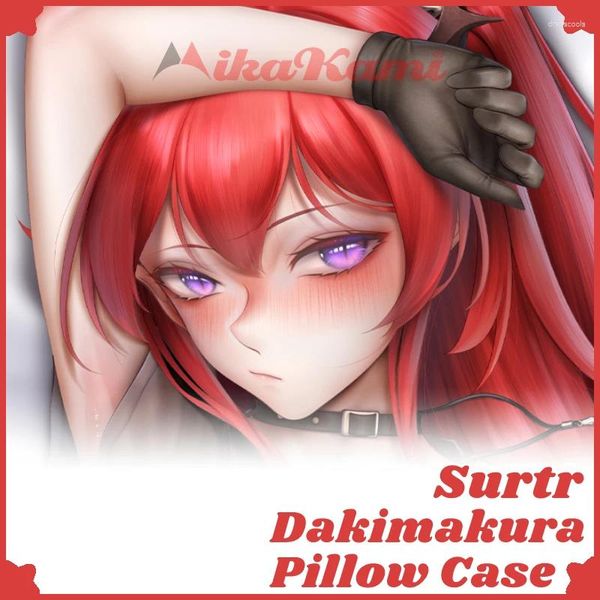 Pillow Surtr Dakimakura Game Arknights Case Sexy Abragem Capa de Corpo Full Corporal Decoração de Casamento de Casas Otaku Presente