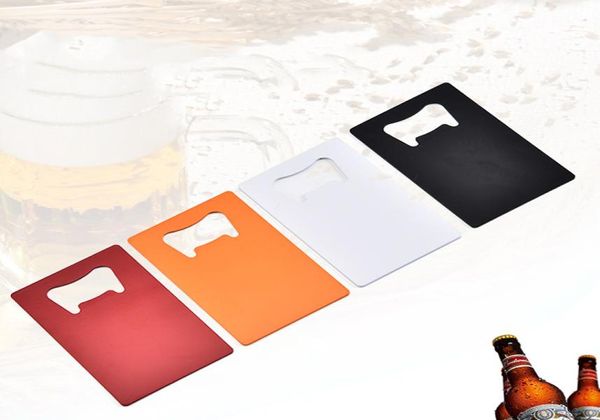 Brieftaschengröße Edelstahlöffner Kreditkarte Bierflasche Opener Visitenkarte Flaschenöffner Flachplattenöffner Küche Gadgets 2304213