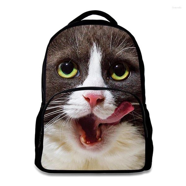 Mochila de 17 polegadas da bolsa da escola Fashions Grande capacidade portátil para adolescentes meninos meninas animais Animal