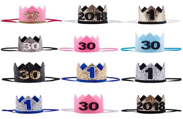 11630 Cappelli da festa di compleanno per bambini adulti Girls Kawaii Princess Crown Caps Donne Caps Birthday Caps POPS PARTY Decor2071643