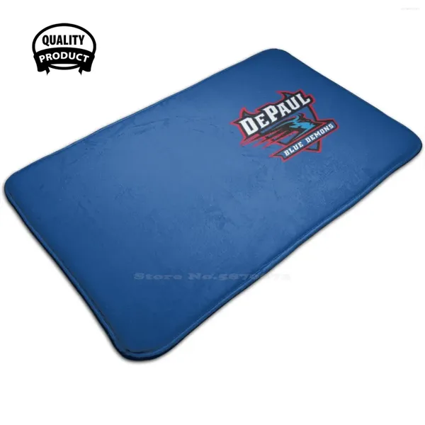 Teppiche Depaul Blue Demons Komfortable Türmatten Teppich Foot Pad Sport Sport Game Games University Athletic Team