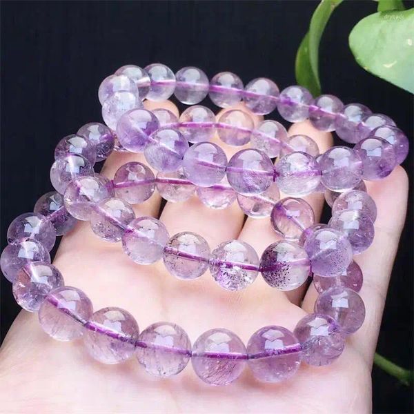 Braccialetti di collegamento 12mm Purple Natural Purple Super Seven Quartz Crystal Crystal Round Bead Ghealing Gemstone Birthday Present 1Pcs