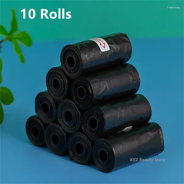 Transportador de cachorro 1/5/10 Rolls Biodegradable Pet Supplies Poop Sacos para Limpeza de Limpeza de Limpeza Cat Pooper Scooper Bag ao ar livre limpo