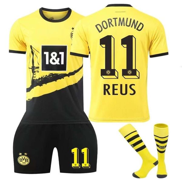 Soccer Trikots-Trainingsanzüge 23-24 New Borussia Dortmund Home Kits 11 Royce 9 Alai Adult and Children's Football Kit