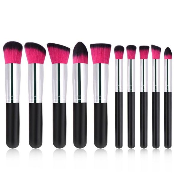 2020 Popular mini kit de pincel de maquiagem de madeira mais barato kit de cosméticos de 10pcs para ferramentas de beleza Blush Bush Brush Conjunto Variou8658881