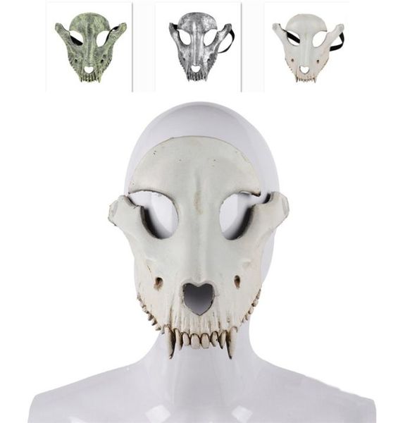 Maschera per testa di pecora Halloween Sheep Skull Maschera Cosplay Mask Halloween Maschera horror per oggetti di scena di cosplay JK2010XB7845204