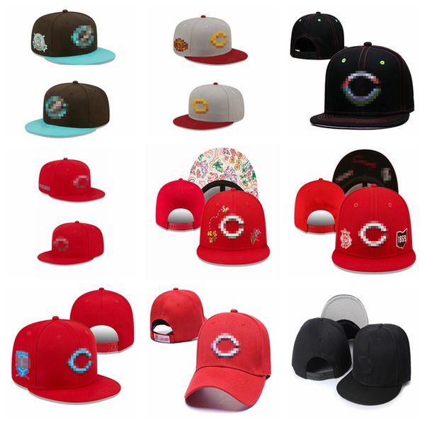 Reds- C Mektup Beyzbol Kapakları Marka Hip Hop Erkekler Kadın Kemik Kapağı Snap Snap Casquette Snapback Hats