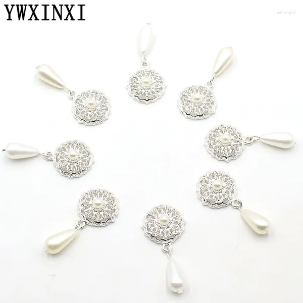 Broschen Ywxinxi 5pcs Legierung Legierung Strass flach Brosche Schmuck Mode und wunderschöne Hochzeitseinladung Urlaub kreative Dekoration