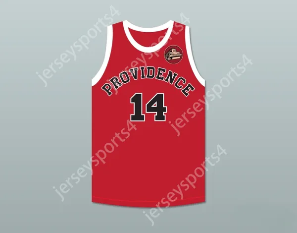 Пользовательский nay mens Youth/Kids George Nostrand 14 Providence Steamrollers Red Basketball Jersey с пятном сшитой S-6xl