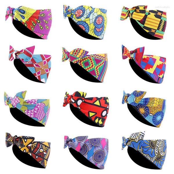 Berets Wide Brim Retro Band African Style Printed Houndted Sports Accessories Hair Accessories JDF-08