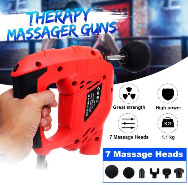 Fitness Deep Musple Massage Gun Handheld sem fio Percussive Vibration Therapy Terapy Massager Massagem Electric Foot Slimming Y1908649610