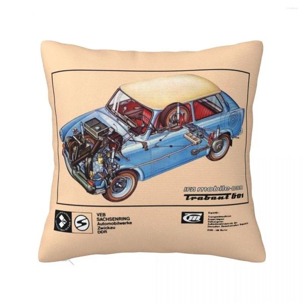 Yastık Trabant 601 Atma Yatak Yastığı Dekoratif Kılıf Anime Kız Kapakları Oturma Odası için