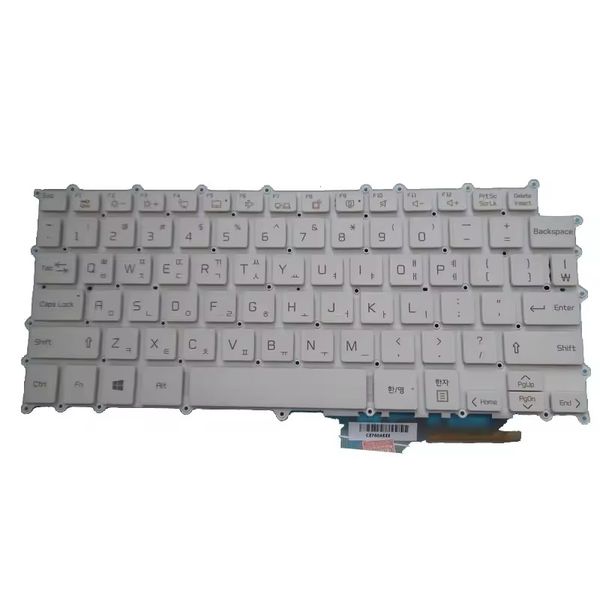 Tastiera per laptop per LG 13Z980 13ZD980 SG-91010-XRA AEW73969821 KOREA KR White senza telaio Gold Mark