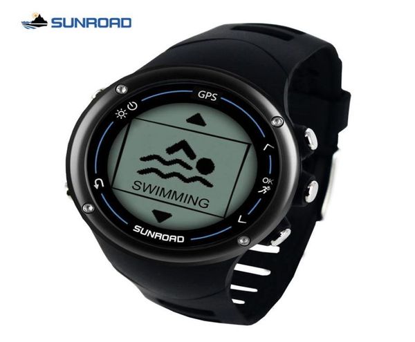 Нарученные часы Sunroad GPS Smart Men Digital Watch Running Sport Sport Swim Country Compass Training Compass Waterproof9425803