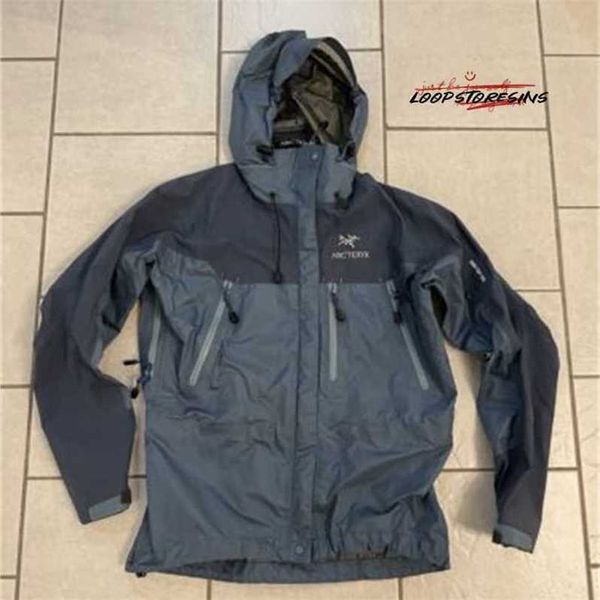 Designer Marke Windbreaker -Kapuzejacken seltene Thetaarxcr Damen Blue Fertigungsmedium