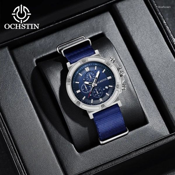 Orologi da polso ochstin creative nylon serie watch multifunction quartz move