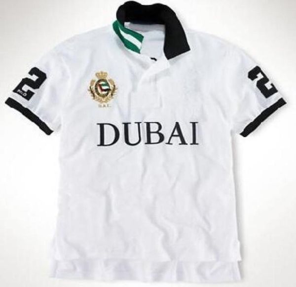 Men City Racing Polo Shirts Big Pony Bordado Dubai Paris Londres Milão Chicago Nova York Tokyo Roma Los Angeles Boys Classic Polo1405016