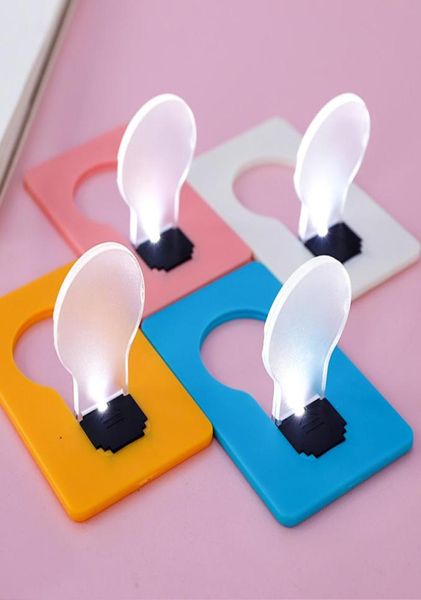 Cartão de crédito portátil Shape Night Light Party Decoration Ultrathin Lights Creative Led Energing Lamp Battery Wallet Christmas5012917