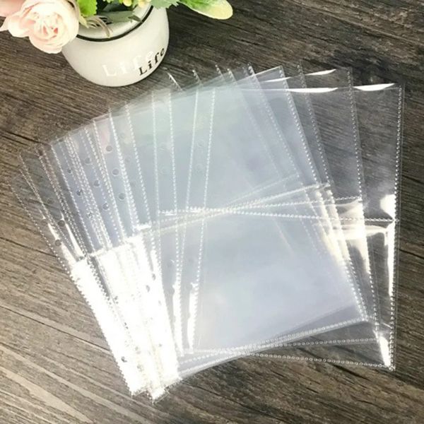 10pcs padrão A5 Mangas de folhas 1p 2p 4p Album transparente Album recíncula as mangas internas da KPOP LOMO PhotoCard