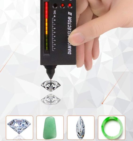 Diamond Tester Gemstone Gem Selector II Ferramenta de Vigilante da Jóia LED Indicador de diamante Pen ZHL34136004422