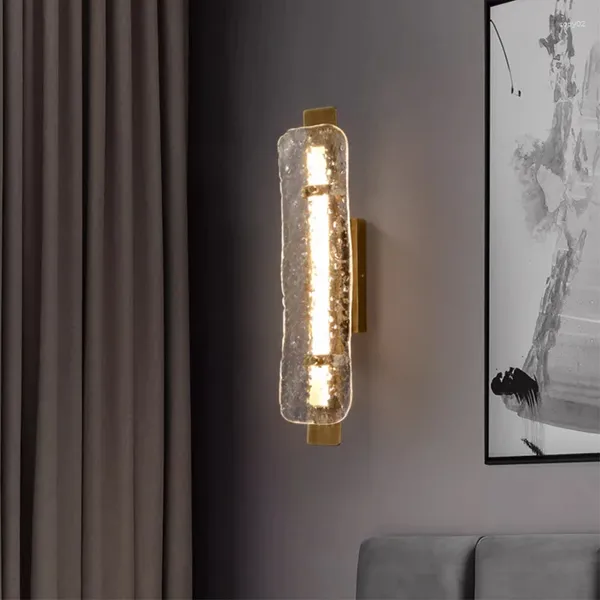 Настенная лампа все медные дизайнер El Light Luxury фоновый фоновый бар -бар -камет зеркало передняя северная