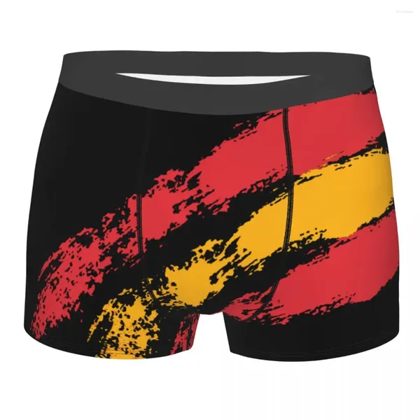 UNDUTTS NEHENGER BOXER ŞORK Külotu Kılavuzlar Erkekler İspanyol Bayrak İç Çamaşırı İspanya Espana Polyester Homme S-XXL