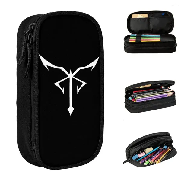 Resident Evils 4 RE4 LOGO Pencil Case di videogiochi borse da penna da gioco da ragazzi Girl Boy Studri di matite cosmetiche