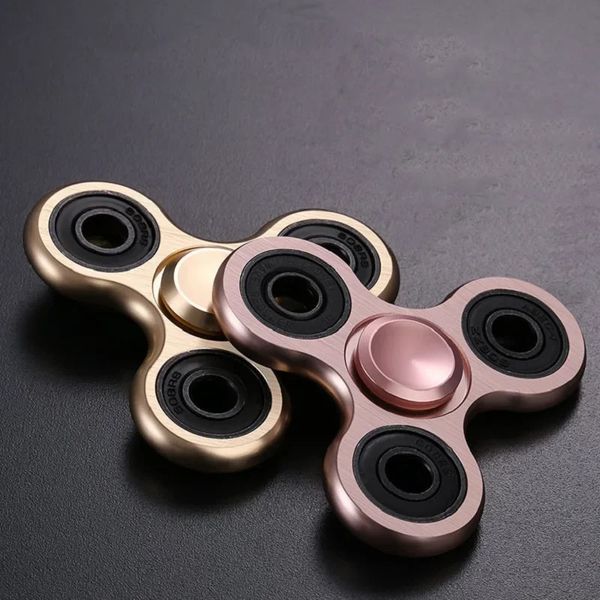 Fidget Finger Spinner сплав сплав металлические ручные спиннеры стресс снятие декомпрессионные игрушки для детей Взрослые смешные подарки 240510