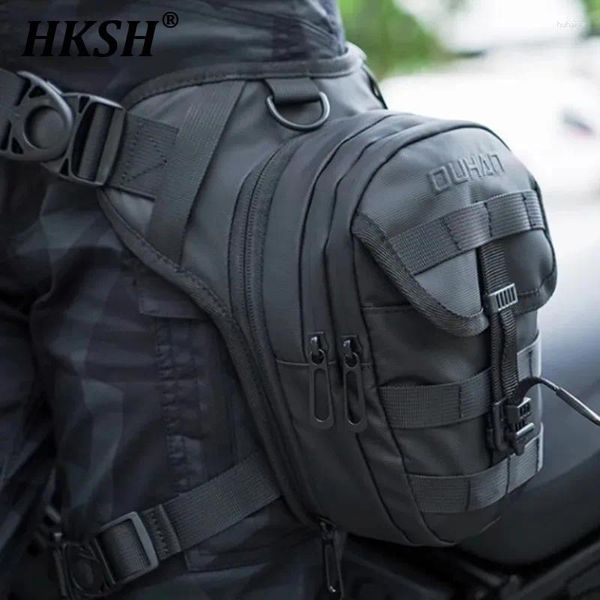 Duffel Bags HKSH MOTO MOTORCY SACO DE MOTORAGEM PERGUNS MULHERES EXPANDáveis Crossbody Multifuncional Cross Esportes ao ar livre HK1335