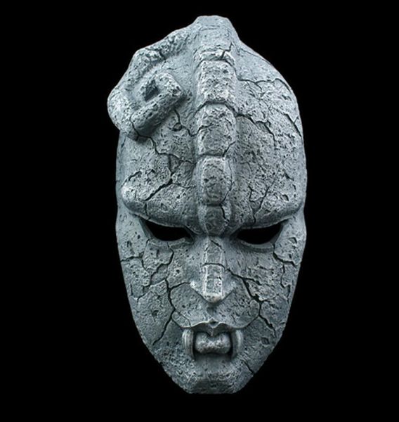 Stone Ghost Full Face Resin Mask Comics Juvenil JoJo Amazing Adventures Gargoyle Máscaras de Halloween Masquerade Party Props Y206631492