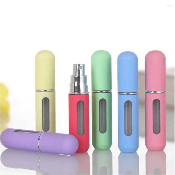 Garrafas de armazenamento 5ml Mini viagens coloridas portátil preenchimento de perfume Recipiente de líquido para cosméticos Spray jar vazio recarregável