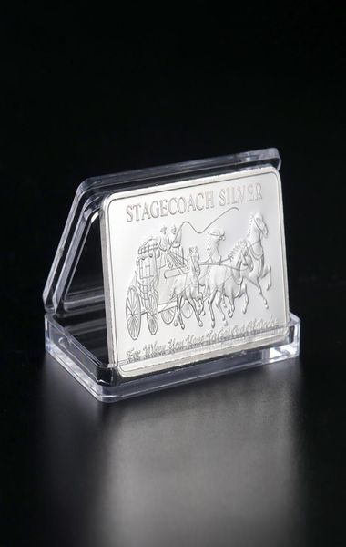 10pcs Craft non magnetico Northwest Territorial Mint 999 Fine Stage Silver Divisible Bar Coin Crafts Regali 1oz1710437