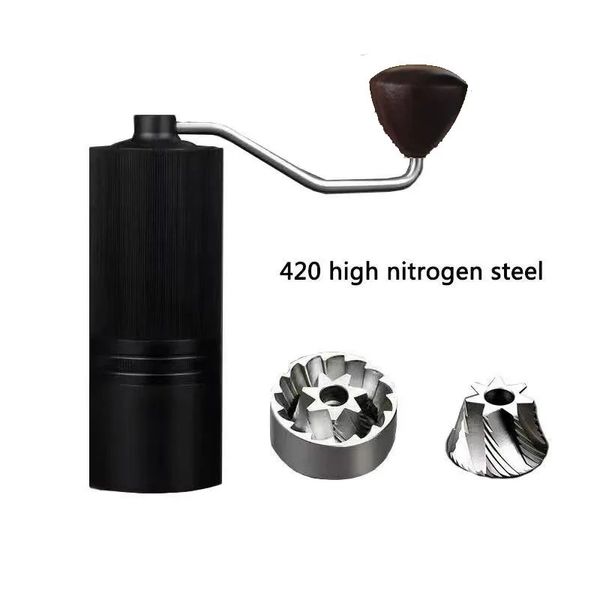Manual Grinder de café High Nitrogênio Burr de aço de 7 estrelas Blade portátil Espresso portátil Mini Grinder Kitchen Acessory Tool 240506