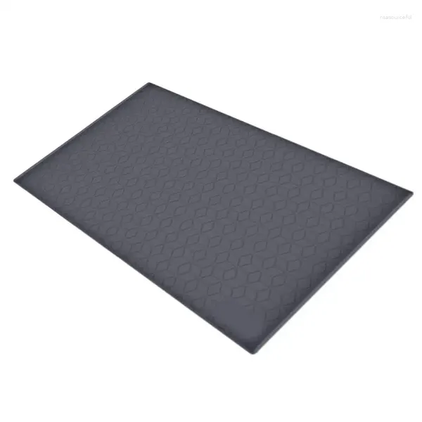 Deposito da cucina sotto tappeti per lavello organizzatore di tappetino silicone pieghevole non slip con texture di rombo impermeabile per