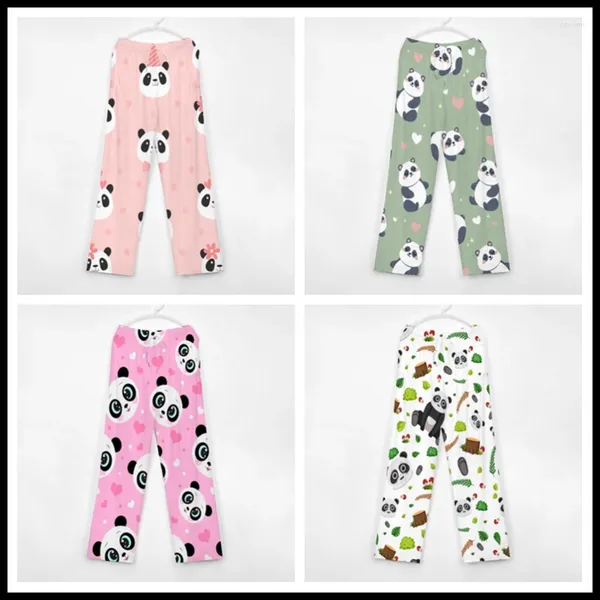 Design da donna del panda da donna Pantaloni del pigiama Pantaloni da uomo da donna Lounge Super Soft Unisex Sleep Bottoms con tasche corse