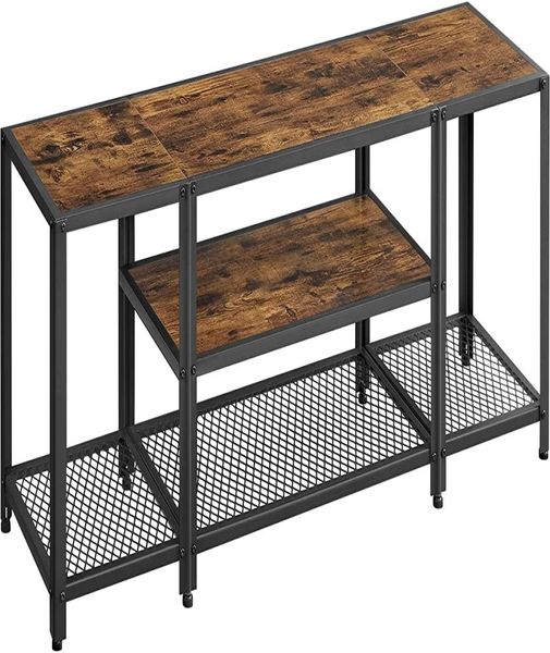 Moderner Fernsehständer für Fernseher bis zu 65 Zoll 3tier Entertainment Center Industrial TV Console Tisch mit offenen Lagerregalen für L1856360