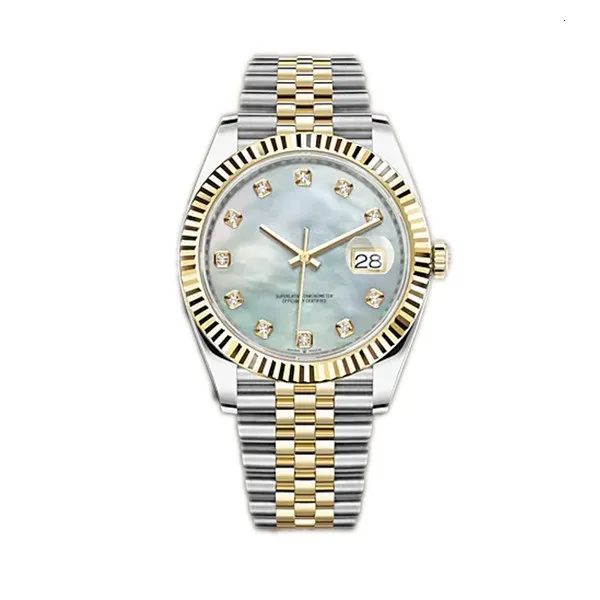 Luxus -Paar Uhr Uhr 28/11/36/41mm Edelstahlband Japanische Bewegung Quarz Uhr Super Luminous Frauenwache Montre de Luxe Geschenk