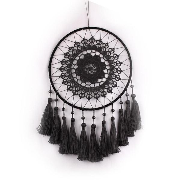 Dream Catcher fatti a mano artigianali fatti a mano muro appeso ornamento floreale sogno decorazioni della casa artigianato grande cerchio dreamcatcher 5464705