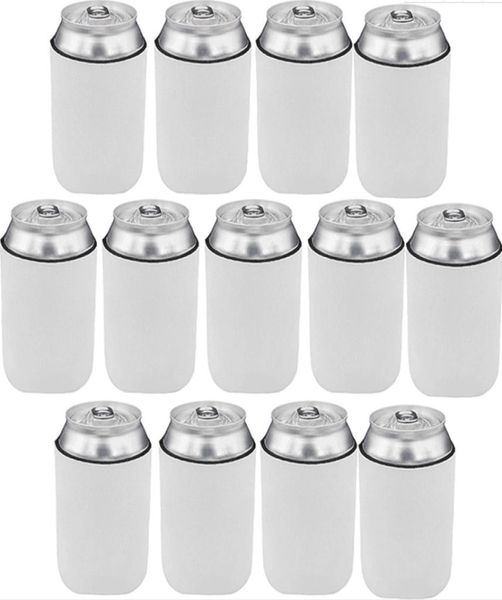 Neoprene leer weißes Bier Dosenkühler 12oz für Sublimation Bier Flasche Koozie Dose Särme Küchenbar Produkte1630832