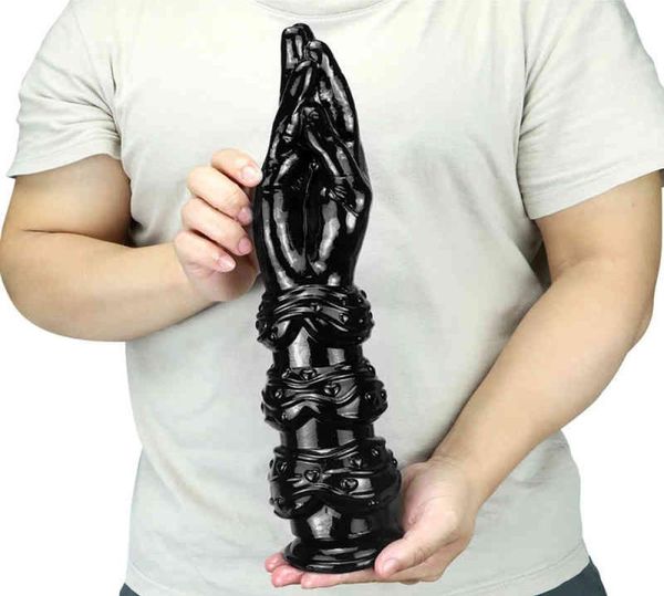 Super Big Simulation Penis Fist plug gspot masturbação vaginal brinquedo sexual enorme vibrador bunda adequada para lésbicas e gays9238408