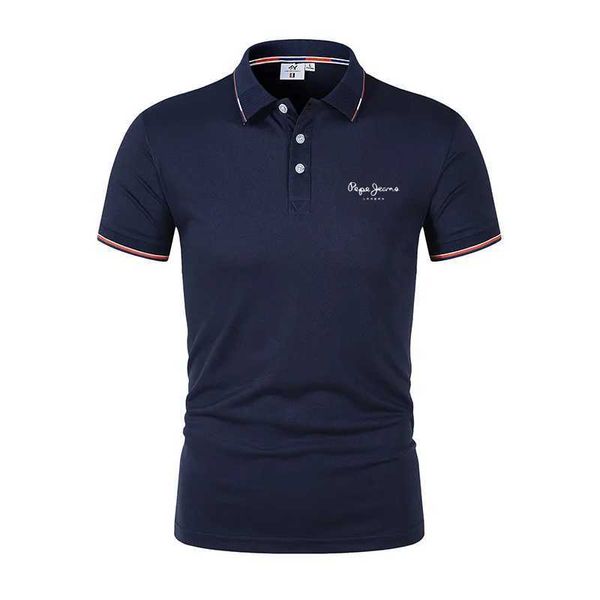 Herren Polos Einfache Custom Herren -Polo -Shirt Kurzärmeled Promi gedruckt Gentleman Neue Mode 2024 Sommer Trendy Q240509