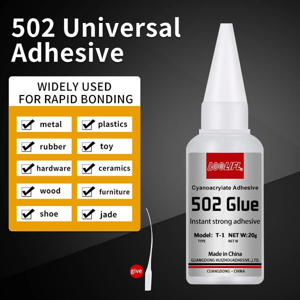 502 colla super liquida estremamente forte cura cure ad alte prestazioni cianoacrilato adesivo